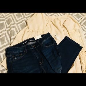 Old Navy skinny jeans with distressed knees